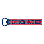Houston Texans  Steel Bottle Opener 7" Magnet