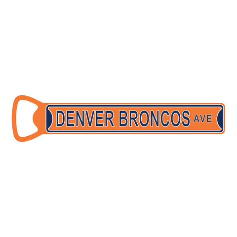 Denver Broncos  Steel Bottle Opener 7" Magnet