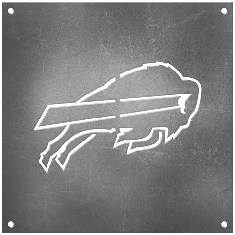 Buffalo Bills Laser Cut Raw Steel Sign Spirit Size-Primary Logo