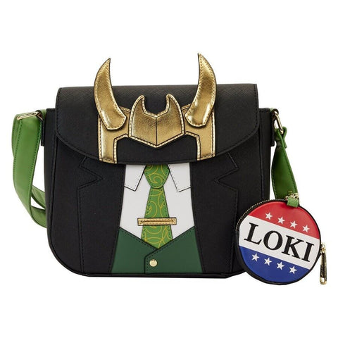 Loungefly Marvel Loki For President Cosplay Crossbody