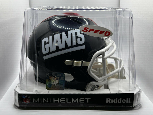  New York Giants Color Rush 1981-99 Retro Revolution Speed Mini  Football Helmet - New in Riddell Box : Sports & Outdoors