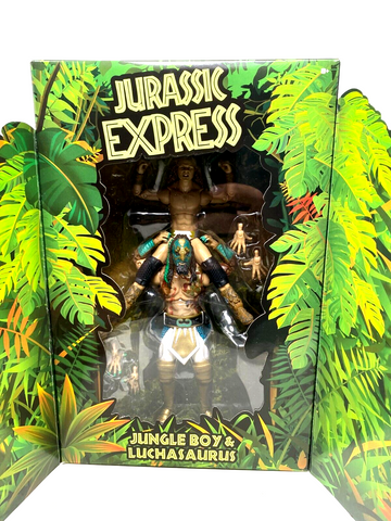 Jurassic Express Jungle Boy Luchasaurus Exclusive Box Set Figure