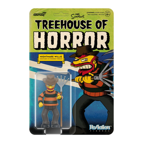 Nightmare Willie Simpson Treehouse Of Horror Super 7 Reaction Figure