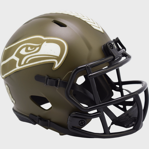 Seattle Seahawks Salute To Service Alternate Riddell Speed Mini Helmet New i box