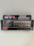 Denver Broncos White Rose Collectibles 1999 NFL Tractor Trailer Toy Vehicle 1:80