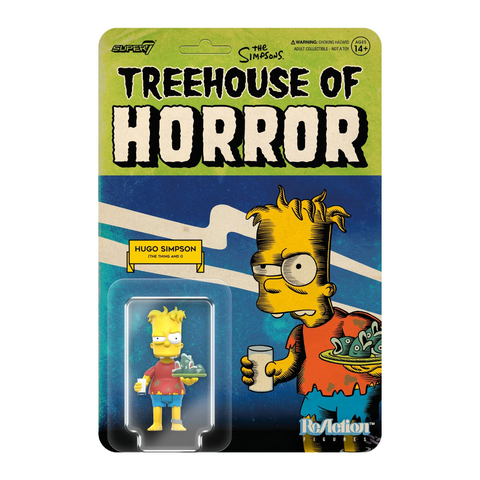 Hugo Bart Simpson Treehouse Of Horror Super 7 Reaction Figure