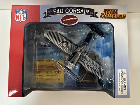 Oakland Raiders Fleer F4U Corsair Classic Plane NFL Toy Vehicle 1:100