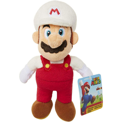 Super Mario Fire White Nintendo Jakks Plush 9" Figure
