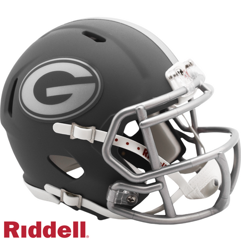 Georgia Bulldogs Alternate Slate Collection Riddell Mini Helmet New in Box