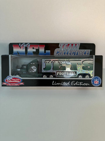 New York Jets White Rose Collectibles 1999 NFL Tractor Trailer Toy Vehicle 1:80