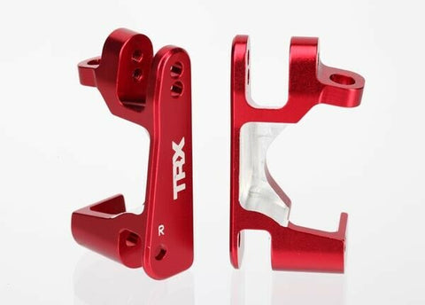 Traxxas Part 6832R Caster blocks aluminum red-anodized Slash Stampede X-01 New