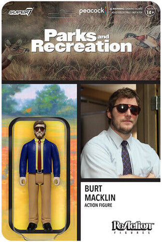 Burt Macklin Parks and Recreation Super7 Reaction Figure