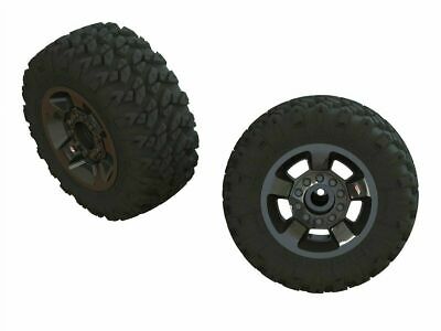 Arrma AR550052 Wheels & Tires Dboots Ragnarok MT Black 2pcs