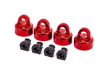 Traxxas 9664R Shock Caps Aluminum red anodized Sledge