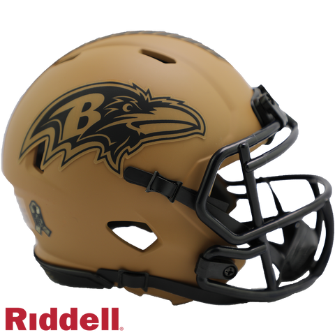 Baltimore Ravens 2023 Salute To Service Alternate Riddell Speed Mini Helmet New in Box