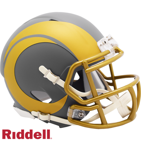 Los Angeles Rams Slate Collection Riddell Mini Helmet New in Box