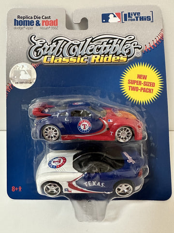 Texas Rangers Ertl Collectibles MLB Home & Road Dodge Viper/Nissan 350Z Toy Vehicle
