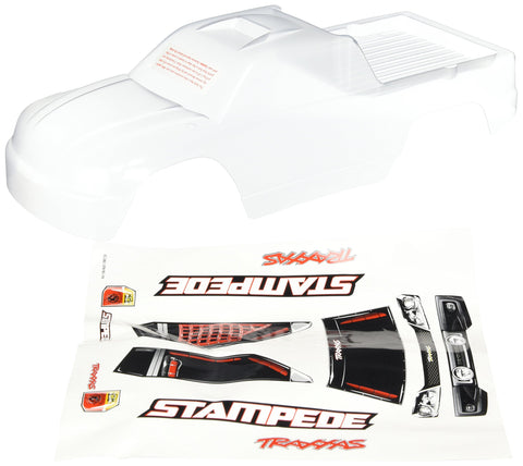 Traxxas 3617 Clear Stampede Body with Decal Sheet