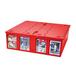 BCW 3200 ct 4 Row Collectible Card Bin Red