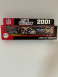 Baltimore Ravens Fleer 2001 Team Collectible Series NFL Tractor Trailer Scale Toy Vehicle.