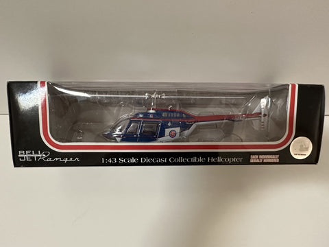 Chicago Cubs Fleer 2002 Edition MLB Bell Jet Ranger Helicopter 1:43