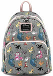 LOUNGEFLY DISNEY CATS AOP MINI BACKPACK