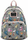 LOUNGEFLY DISNEY CATS AOP MINI BACKPACK