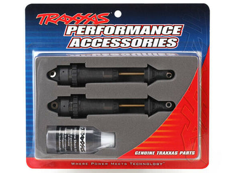 Traxxas Part 7462X Shocks Rear GTR XX-long Black anodized Slash Rustler New