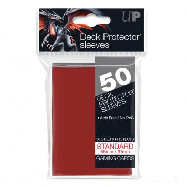 50ct Red Standard Deck Protectors
