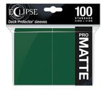 Ultra Pro Eclipse Pro Matte Deck Protector Sleeves Standard 100 ct  66mm x 91mm Green