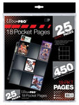 Ultra PRO Silver Series 18-Pocket Pages (25 count retail pack)