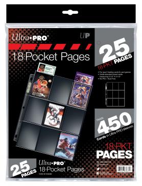 Ultra PRO Silver Series 18-Pocket Pages (25 count retail pack)