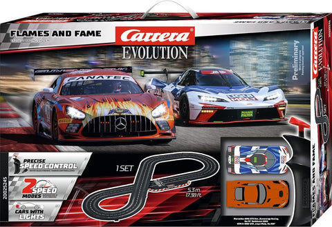 Carrera 20025245 Evolution 132 Flames and Fame Slot Car Track Set