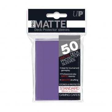 50ct Pro-Matte Purple Standard Deck Protectors