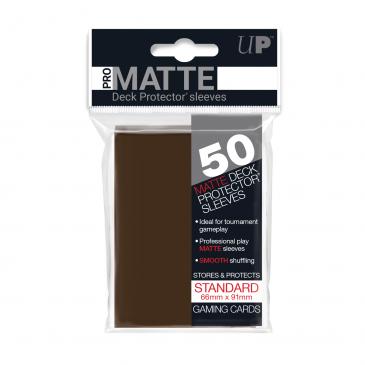 50ct Pro-Matte Brown Standard Deck Protectors