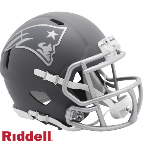 New England Patriots Slate Collection Riddell Mini Helmet New in Box