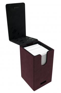 Suede Collection Alcove Tower Ruby Deck Box