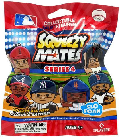 Squeezymates MLB Series 4 mystery pack Bag Party Animal Figure Slofoam Keychain