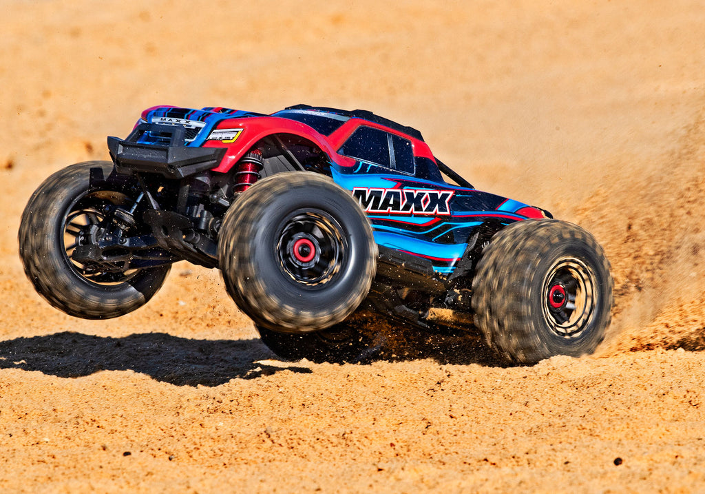 Maxx: 1/10 Scale 4WD Brushless Electric Monster Truck RED – SPORTS ZONE  TOYS & COMICS