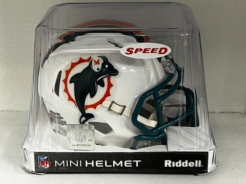 Miami Dolphins 1997-2012 97-12 Throwback Riddell Speed Mini Helmet New in box