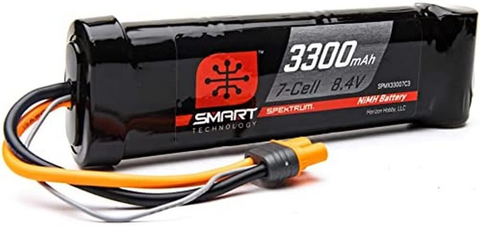 Spektrum SPMX33007C3H 3300mAh 7-Cell 8.4V Smart NiMH Hump Battery; IC3