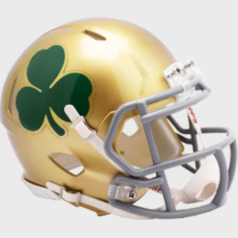 Notre Dame Shamrock Fighting Irish NCAA Riddell Speed Mini Helmet New in Box