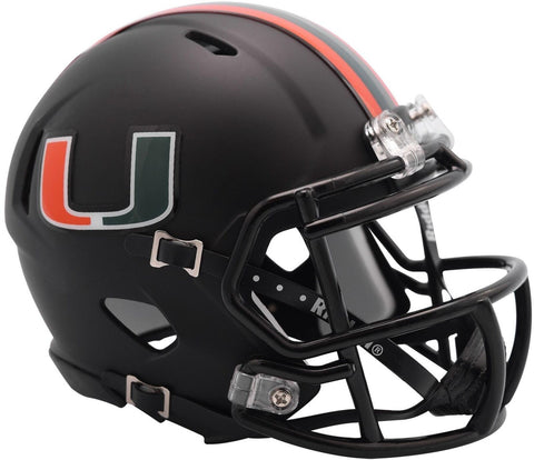 Miami Hurricanes College Night Alternate Riddell Speed Mini Helmet New in Box