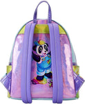 Loungefly Lisa Frank Color Block Mini Backpack Double Strap Shoulder Bag Purse