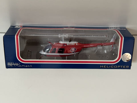 Philadelphia Phillies Fleer 2001 Edition MLB Bell Jet Ranger Helicopter 1:43