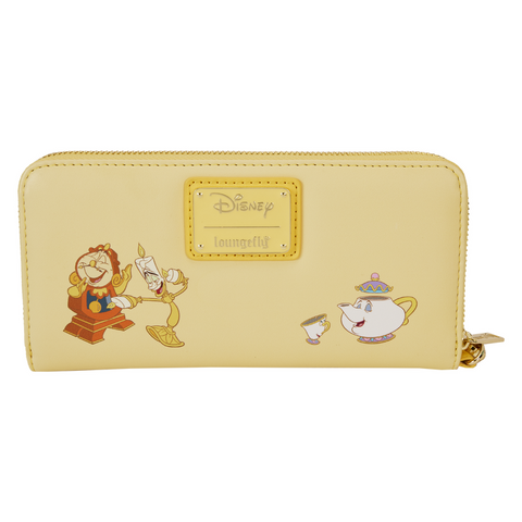 Loungelfy Disney Princess Beauty and The Beast Belle Lenticular Wristlet Wallet