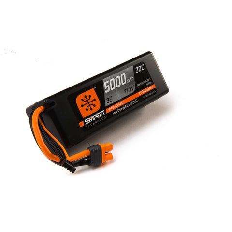 Spektrum SPMX50003S30H3 11.1V 5000mAh 3S 30C Smart Hardcase LiPo Battery: IC3