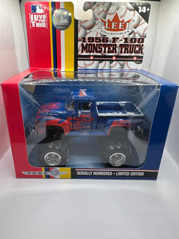 Atlanta Braves Fleer MLB Monster Truck 1956 Ford F-100 Toy Vehicle