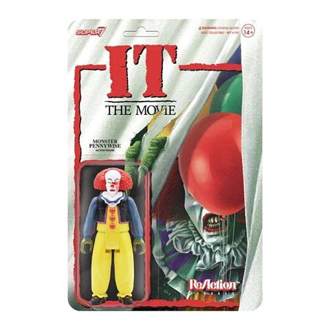 It Monster Pennywise blood Super 7 Reaction Action Figure