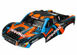 Traxxas Part 6844 Body Slash Orange blue painted decals applied New in Package